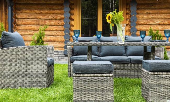 Комплект мебели ZOYA из искусственного ротанга (серый) Комплект мебели ZOYA из искусственного ротанга (серый)