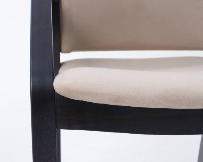 Стул-кресло Джуно 2.0 чёрный/бежевый