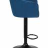 Стул барный DOBRIN DARCY BLACK, синий велюр (1922-20)