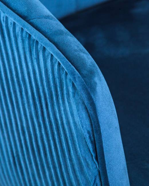 Стул барный DOBRIN DARCY BLACK, синий велюр (1922-20)