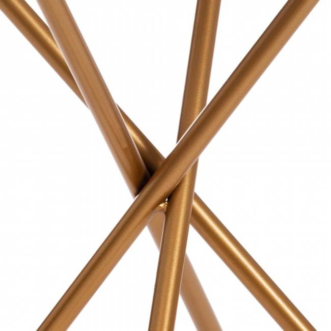 Столик кофейный Secret De Maison TRIXY ( mod. 19993 ) алюминиевый сплав/мрамор, 48*48*56 см, золотой/gold