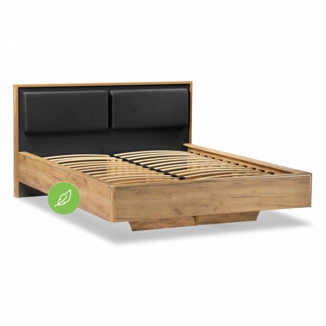 Кровать Клауд 140х200 парящая дуб крафт золотой / антрацит