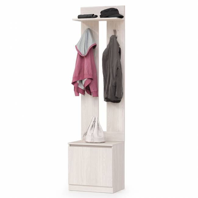 Тумба с вешалкой Ника цвет ясень анкор светлый