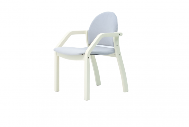 Стул-кресло Джуно 2.0 слоновая кость/серый