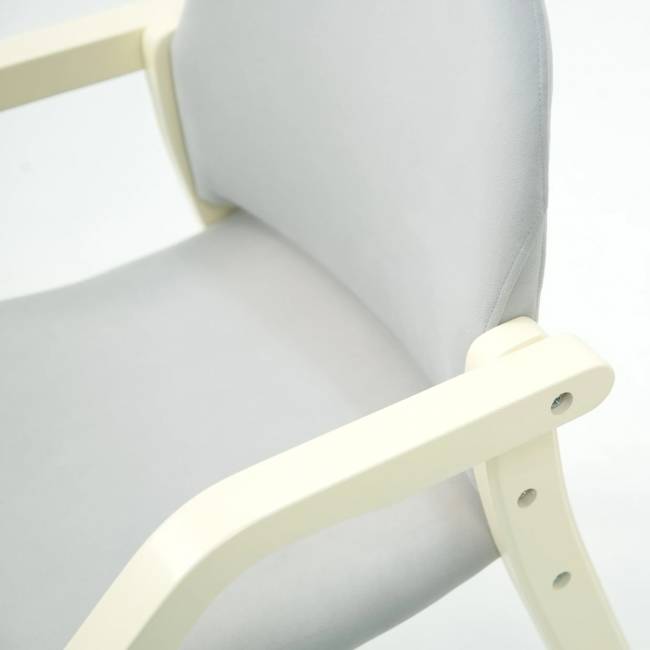 Стул-кресло Джуно 2.0 слоновая кость/серый