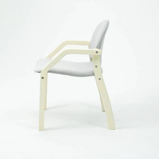 Стул-кресло Джуно 2.0 слоновая кость/серый