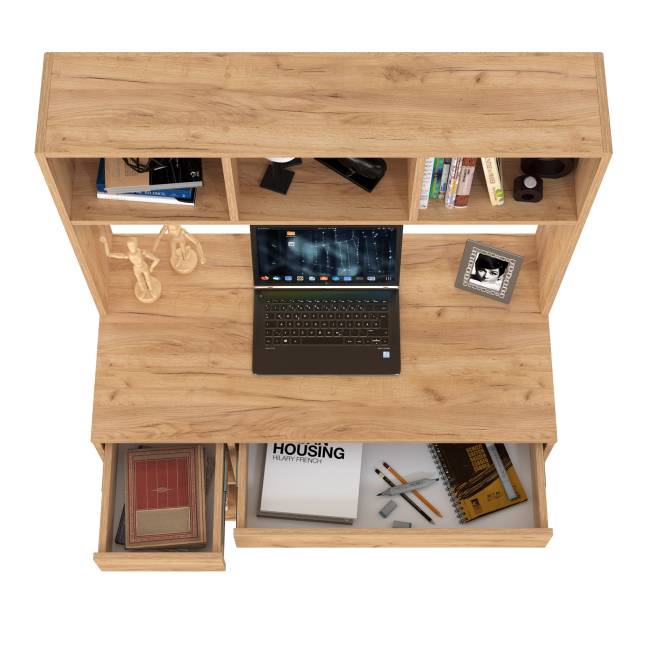 Стол компьютерный Комфорт 12.77F цвет дуб крафт золотой