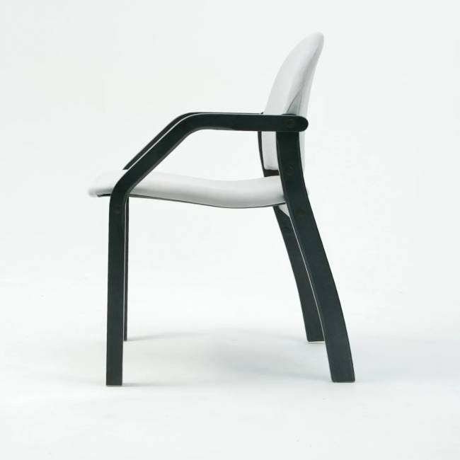 Стул-кресло Джуно 2.0 чёрное дерево/серый