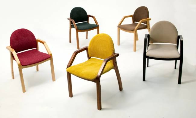 Стул-кресло Джуно 2.0 чёрное дерево/серый