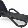 Шезлонг-лежак пластиковый Alfa антрацит 1700-1945х710х850 мм