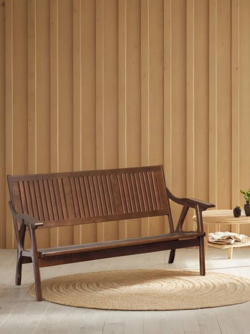 Диван-скамья Массив решетка, каркас орех