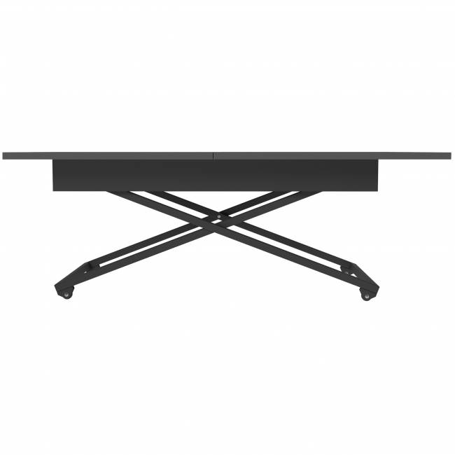 Стол универсальный трансформируемый АНДРЭ Loft ЛДСП терраццо/чёрный