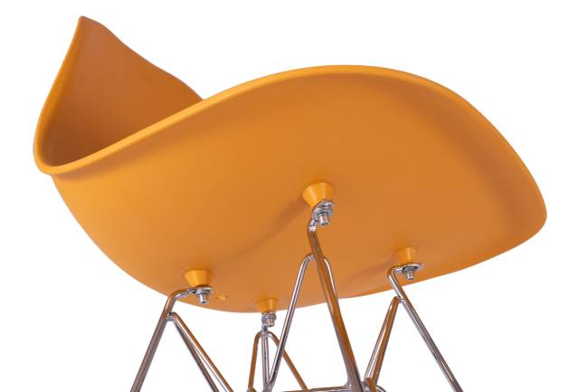 Стул Эймс желтый, опора металл