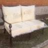 Диван двухместный из литого алюминия Venice