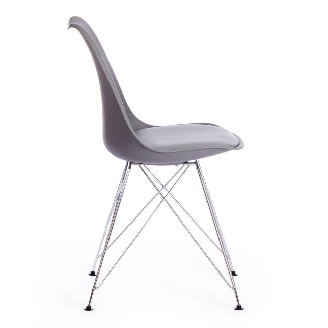 Стул Тулип Айрон Чаир/Tulip Iron Chair (мод.EC-123) металл/пластик, 54,5х48х83,5см, серый (Комплект из 4 шт.) серый металл/пластик Стул Тулип Айрон Чаир/Tulip Iron Chair (мод.EC-123) металл/пластик, 54,5х48х83,5см, серый (Комплект из 4 шт.) серый металл/пластик