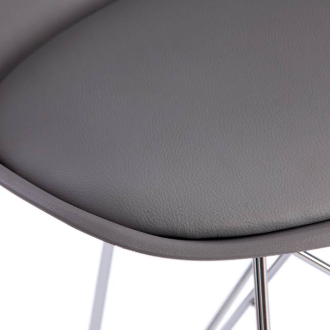 Стул Тулип Айрон Чаир/Tulip Iron Chair (мод.EC-123) металл/пластик, 54,5х48х83,5см, серый (Комплект из 4 шт.) серый металл/пластик Стул Тулип Айрон Чаир/Tulip Iron Chair (мод.EC-123) металл/пластик, 54,5х48х83,5см, серый (Комплект из 4 шт.) серый металл/пластик