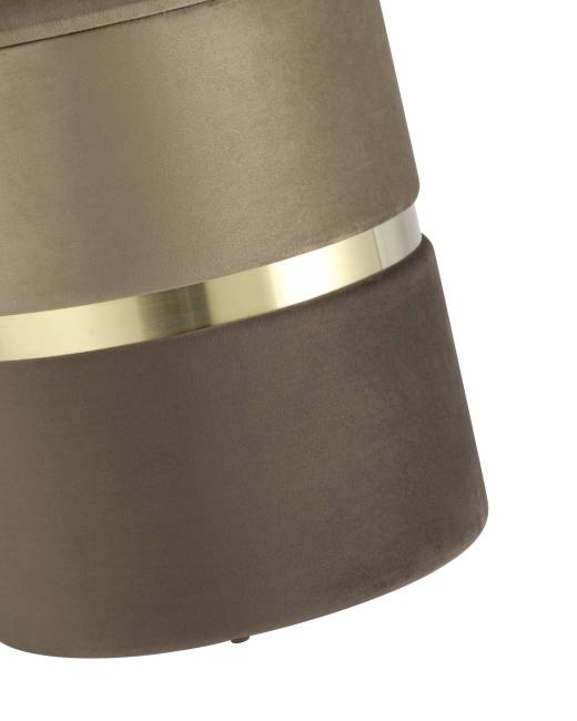 Пуф Кэрри с ящиком велюр коричневый