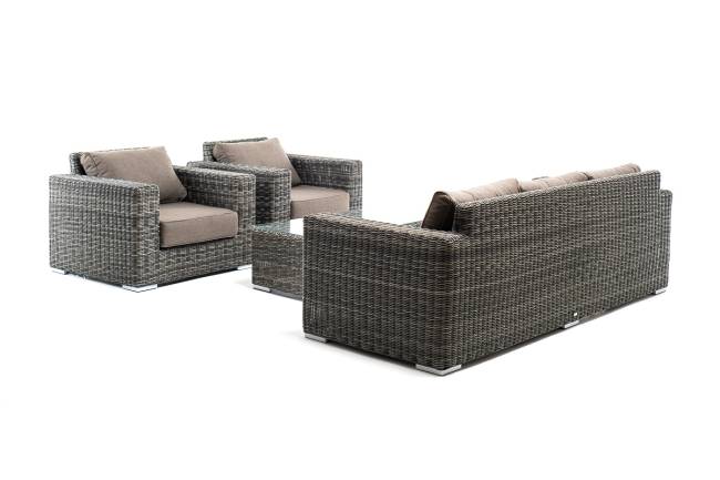 "Боно" лаунж-зона из искусственного ротанга, цвет графит "Боно" лаунж-зона из искусственного ротанга, цвет графит