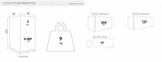 Табурет прозрачный барный Fox 75 черный 360х360х750 мм