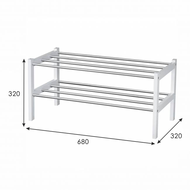 Обувница Атлас белый