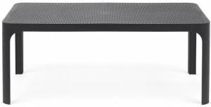 Столик пластиковый журнальный Net Table 100 антрацит 1000х600х400 мм