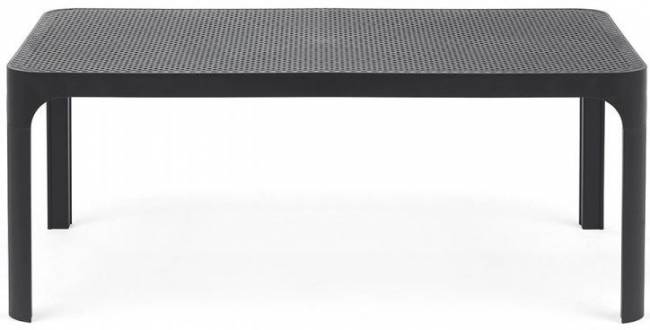 Столик пластиковый журнальный Net Table 100 антрацит 1000х600х400 мм