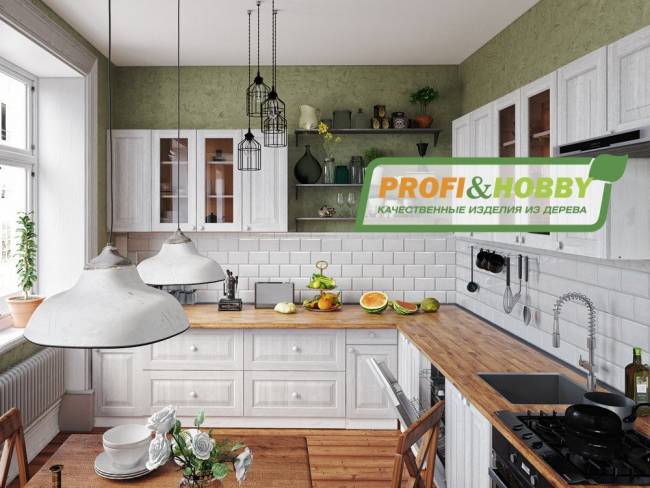 Шкаф навесной 500 х 300 х 720 филенка, сосна, бесцветный лак