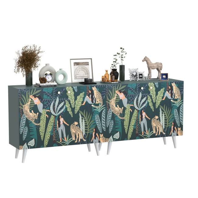 Два комода Либера цвет пасифай/белый