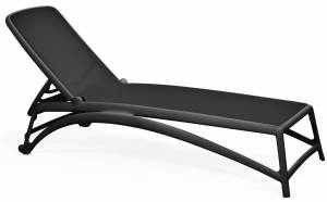 Шезлонг-лежак пластиковый Atlantico антрацит 1720-2040х700х350 мм Шезлонг-лежак пластиковый Atlantico антрацит 1720-2040х700х350 мм