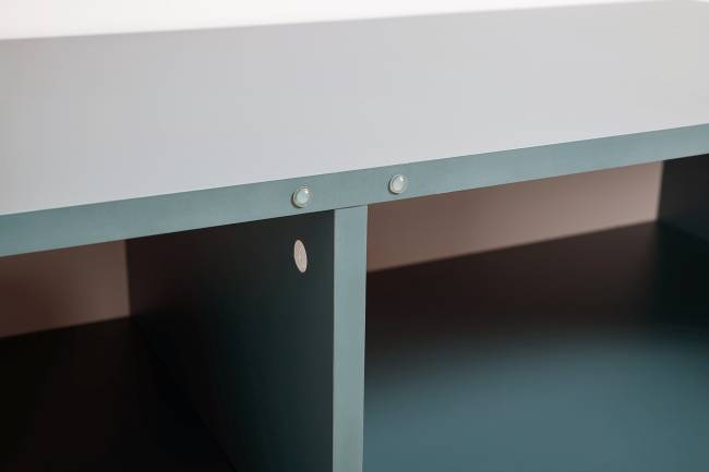 Комод-тумба Либера 16.230.01 цвет пасифай/белый, фасады с рисунком Тропический лес