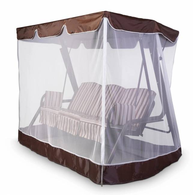 Тент-крыша + москитная сетка Торнадо + 10 238х145х170, шоколад