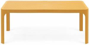 Столик пластиковый журнальный Net Table 100 горчичный 1000х600х400 мм