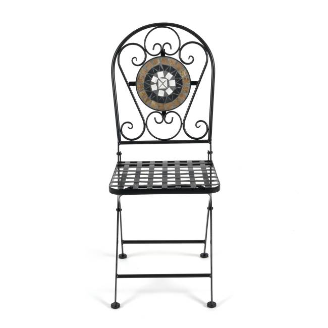 Стул Secret de Maison Виченза/Vicenza (мод.PL08-7451RV) металл, 36х35х91см, черный /плитка "калейдоскоп" (Комплект из 2 шт.) черный металл