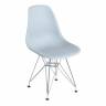 Стул Синди Айрон Чаир Имс/Cindy Iron Chair Eames (мод.002) металл, пластик, 51х46х82,5, серый (Комплект из 4 шт.) серый металл, пластик