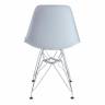 Стул Синди Айрон Чаир Имс/Cindy Iron Chair Eames (мод.002) металл, пластик, 51х46х82,5, серый (Комплект из 4 шт.) серый металл, пластик