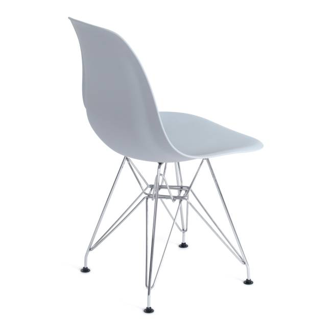 Стул Синди Айрон Чаир Имс/Cindy Iron Chair Eames (мод.002) металл, пластик, 51х46х82,5, серый (Комплект из 4 шт.) серый металл, пластик