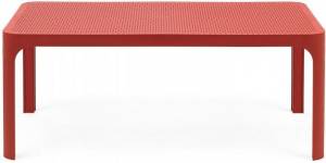 Столик пластиковый журнальный Net Table 100 коралловый 1000х600х400 мм