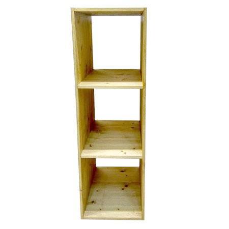 Стеллаж Куб 3 сосна, без покраски P&H