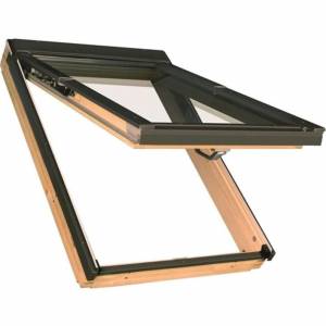 Мансардное окно FAKRO FPP-V U3 PreSelect Lux, однокамерный морозостойкий, дерево 78х118