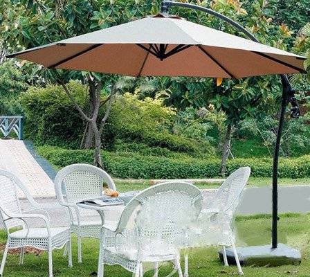 Садовый зонт на боковой опоре "Village" Сream