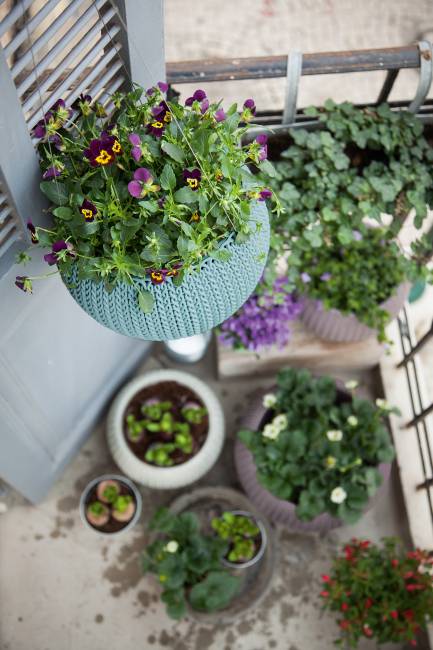 Кашпо Cozies S подвесное коричневый Кашпо Cozies S подвесное коричневый