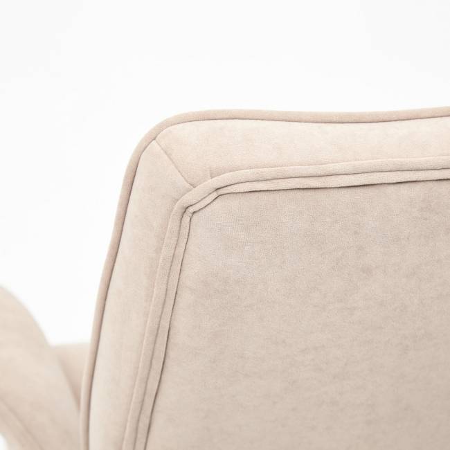 Кресло Йорк/York флок , бежевый, 7 бежевый флок Кресло Йорк/York флок , бежевый, 7 бежевый флок