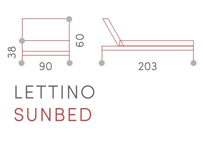 Шезлонг-лежак мягкий Bite белый, светло-серый 2030х900х600 мм