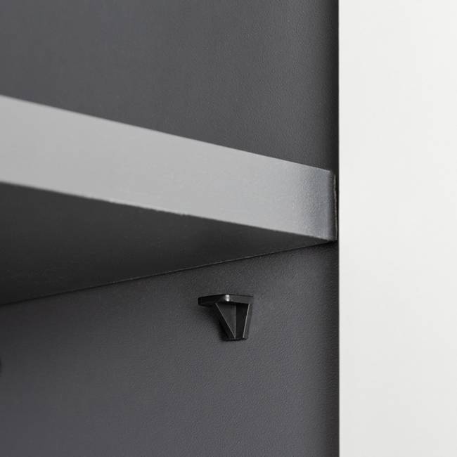 Два шкафа со стеклом Сидней и ТВ-тумба с двумя навесными полочками цвет антрацит/МДФ веллюто капучино