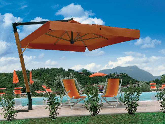 Зонт профессиональный 3х4 м Palladio Braccio имитация ироко, терракотовый 3000х4000 мм Зонт профессиональный 3х4 м Palladio Braccio имитация ироко, терракотовый 3000х4000 мм