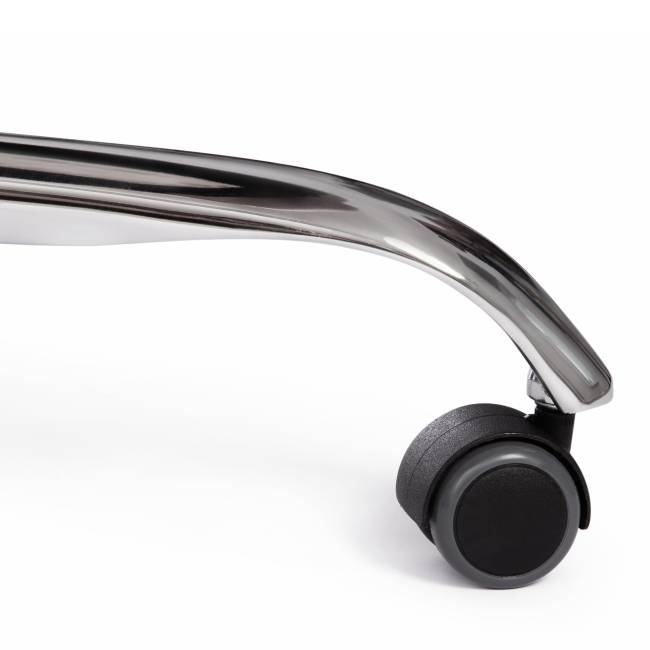 Кресло компьютерное Бергамо/Bergamo хром (22) флок , бежевый, 7 бежевый флок