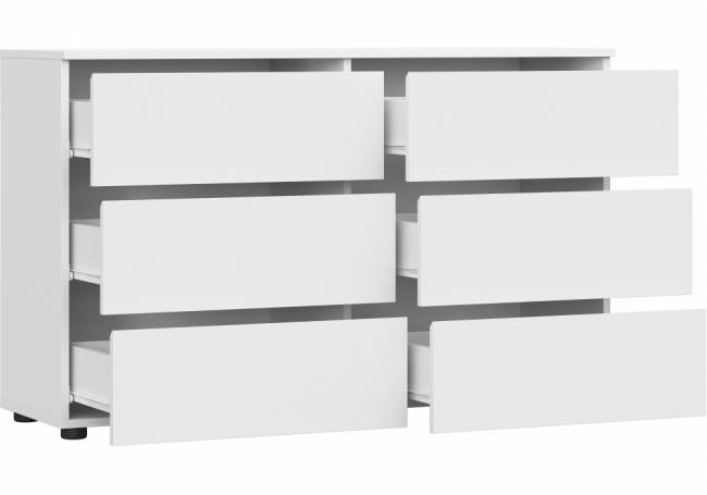 Комод Валенсия белый текстурный Комод Валенсия белый текстурный