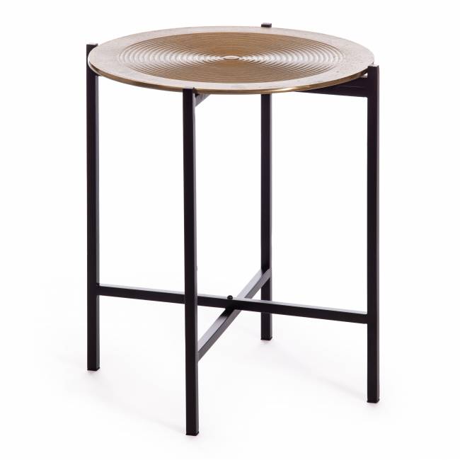 Столик кофейный Secret de Maison Блум/Bloom (мод. 11873-B) алюминиевый сплав, 46х46х51см, черный/золотой черный/античная медь алюминиевый сплав