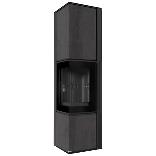 Печь Kratki PRO TORA/L NATURALI PIETRA DI SAVOIA ANTRANCITE BOCCIARDATA