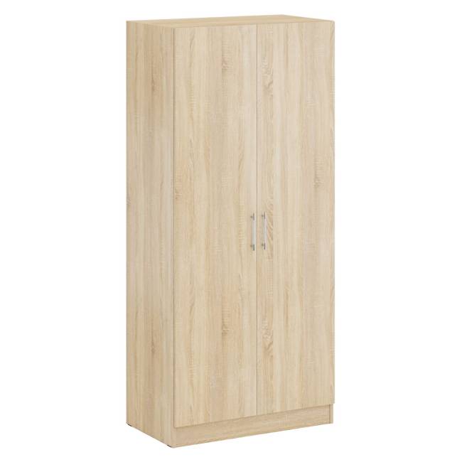 Двуспальная кровать с ящиками 1400 со шкафом для одежды 2-х створчатым Стандарт цвет дуб сонома Двуспальная кровать с ящиками 1400 со шкафом для одежды 2-х створчатым Стандарт цвет дуб сонома